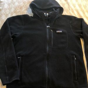 Patagonia Men’s Black Sweater Fleece Full Zip Medium